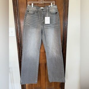 NWT KanCan 90s flare gray jeans sz 11/29